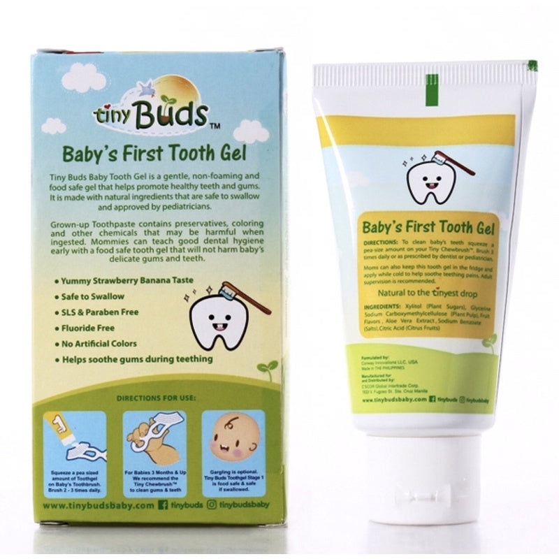 Tiny Buds Baby Toothgel  Strawberry Banana 55GRAMS
