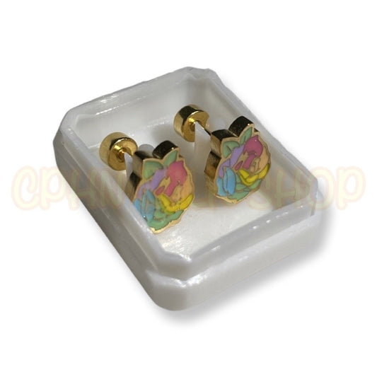 Stainless Steel Earrings Roses