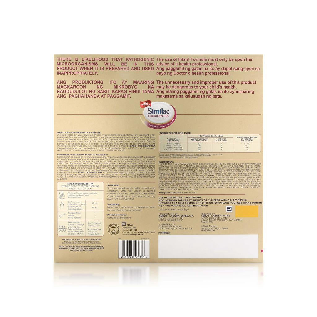 Similac TummiCare HW One 1.6kg for 0-12 Months Old Infant Formula