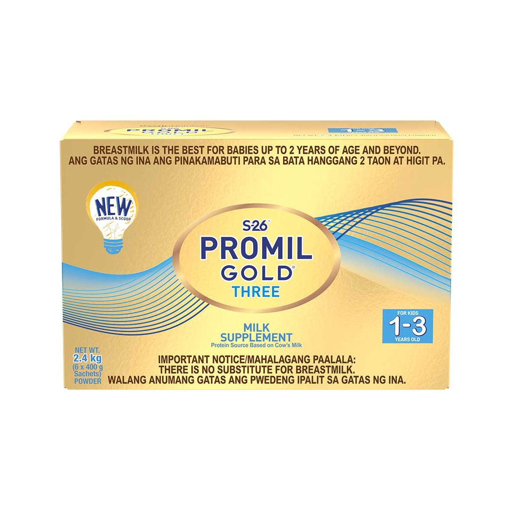 S-26® PROMIL GOLD® THREE 2.4kg for 1-3 Years Old Milk Supplement