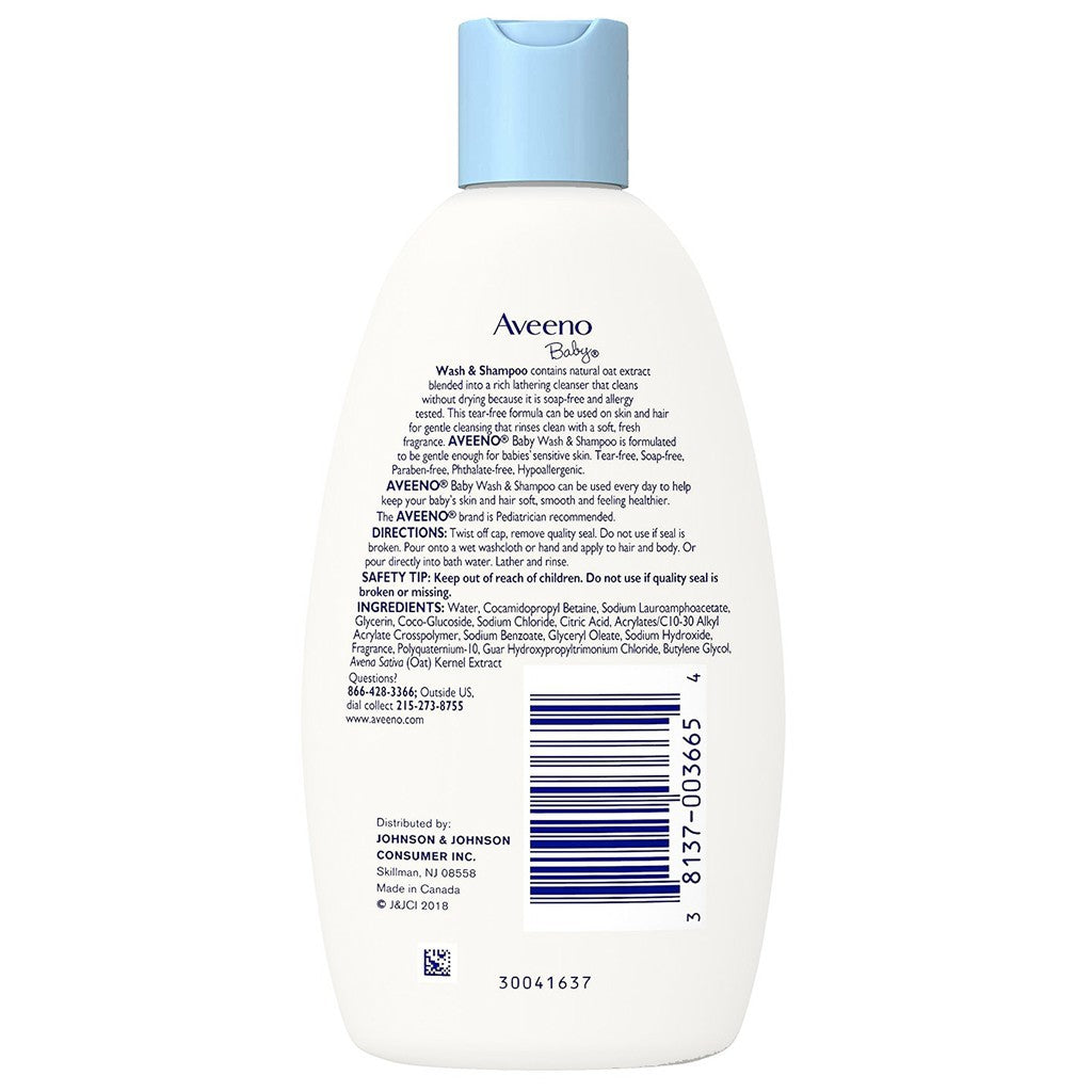 Aveeno Baby Daily Wash & Shampoo 236ml