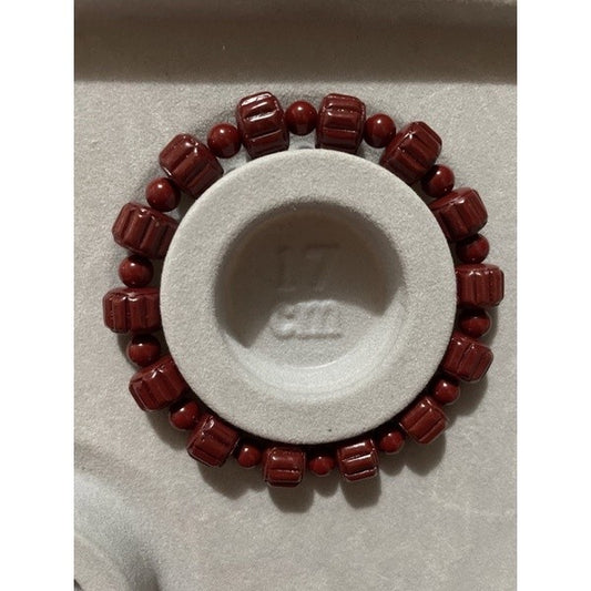 cinnabar bracelet round barrel
