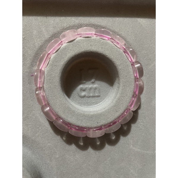 Rose quartz soft bangle