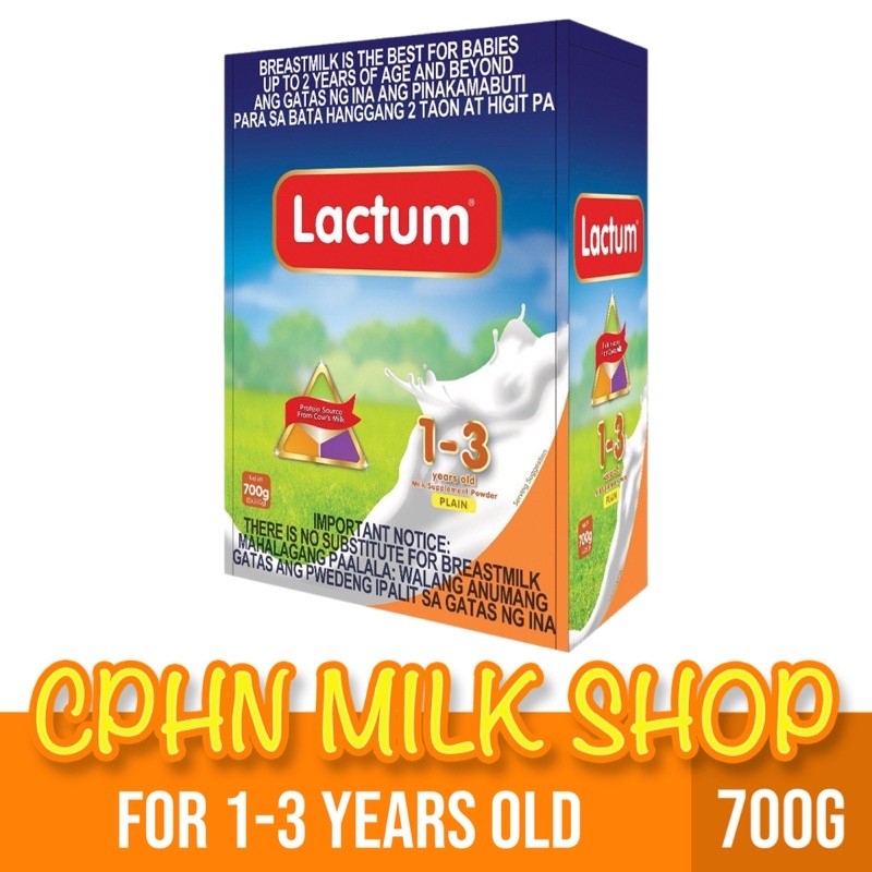 Lactum for 1-3 Years Old 700g Plain Milk Supplement Powder