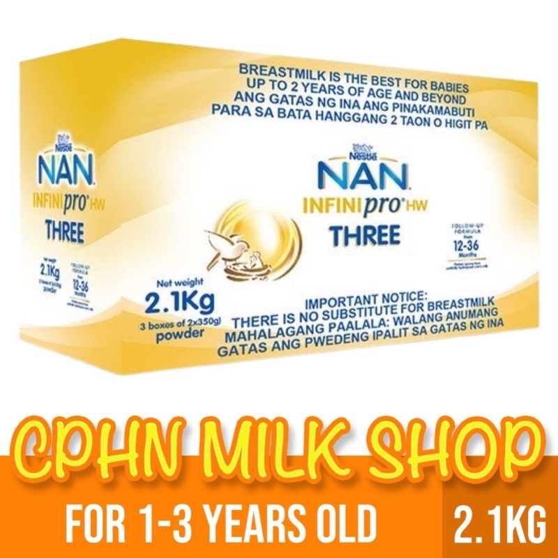NAN INFINIPRO HA Three 2.4kg for 1-3 Years Old Milk Supplement