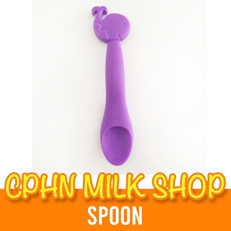 Chicco Silicone Feeding Spoon - Purple