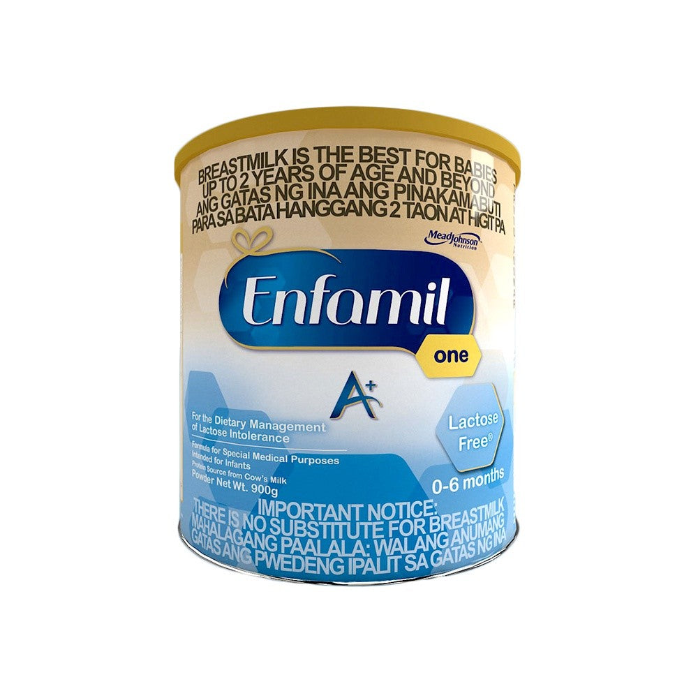 Enfamil A+ One Lactose Free 900g for 0-6 Months Old Dietary Management of Lactose Intolerance