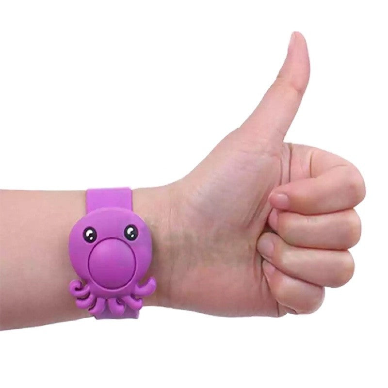 Mosquito Repeller Bracelet With 5 Refills + 2 Free Refills - Purple Octopus