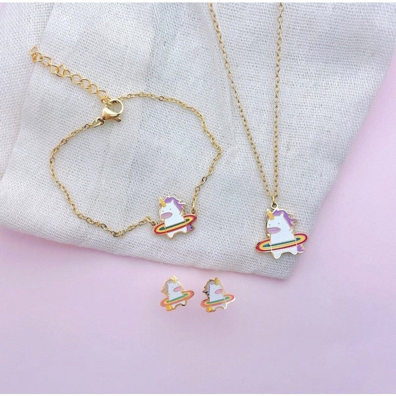 Stainless Steel Earrings and Necklace Set