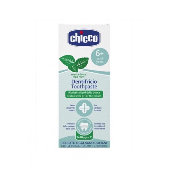 Chicco Mild Mint Toothpaste for Kids with Flouride 50ml (6years old and older)