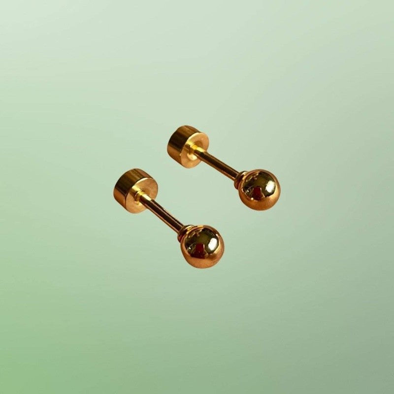 Stainless Steel Earrings Ball