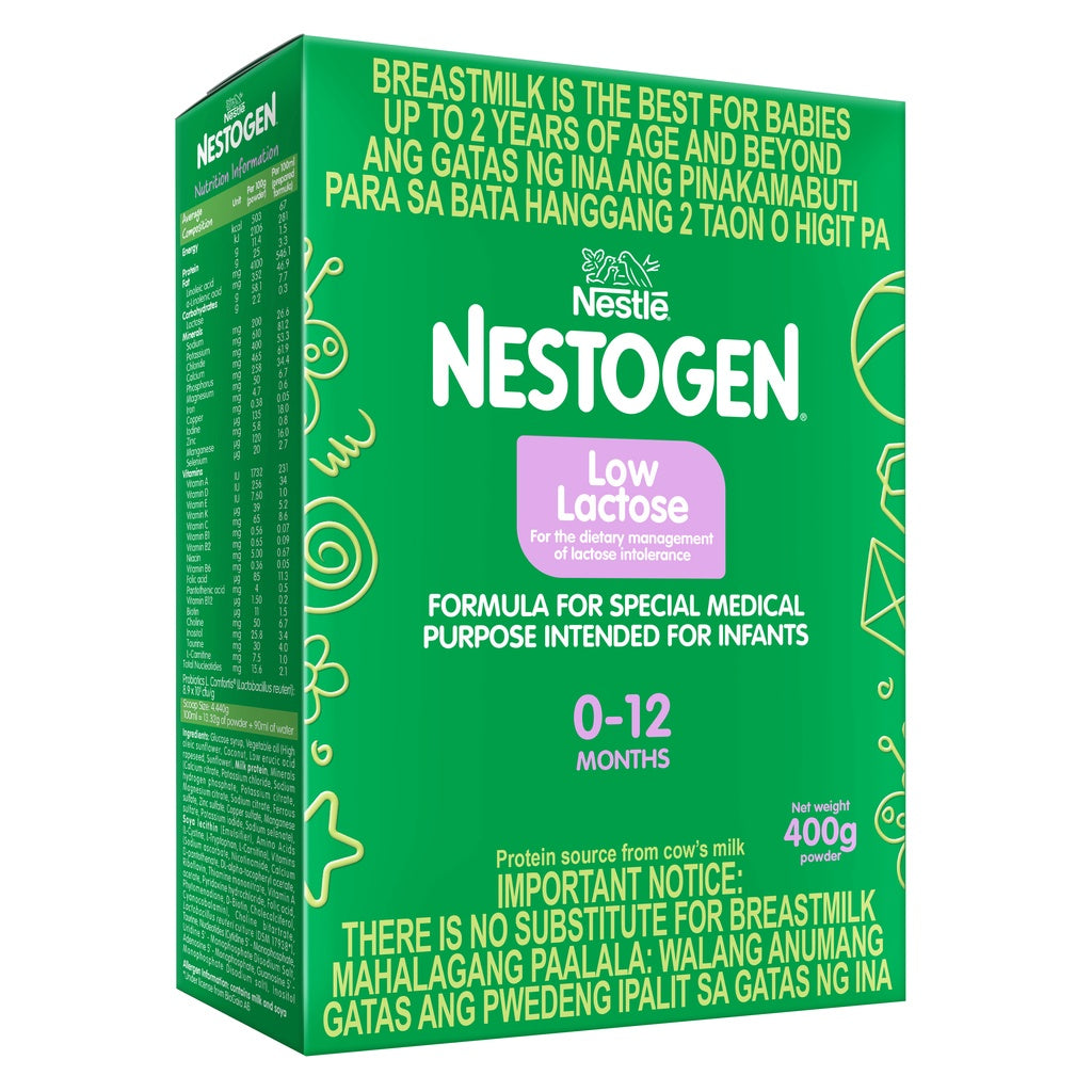 Nestogen Low Lactose 400g for 0-12 Months Old Infant Formula