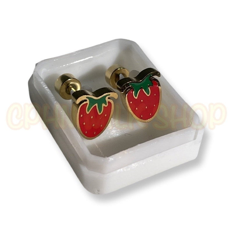 Stainless Steel Earrings Strawberry