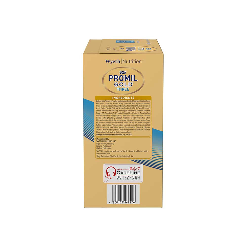S-26® PROMIL GOLD® THREE 1.2kg for 1-3 Years Old Milk Supplement