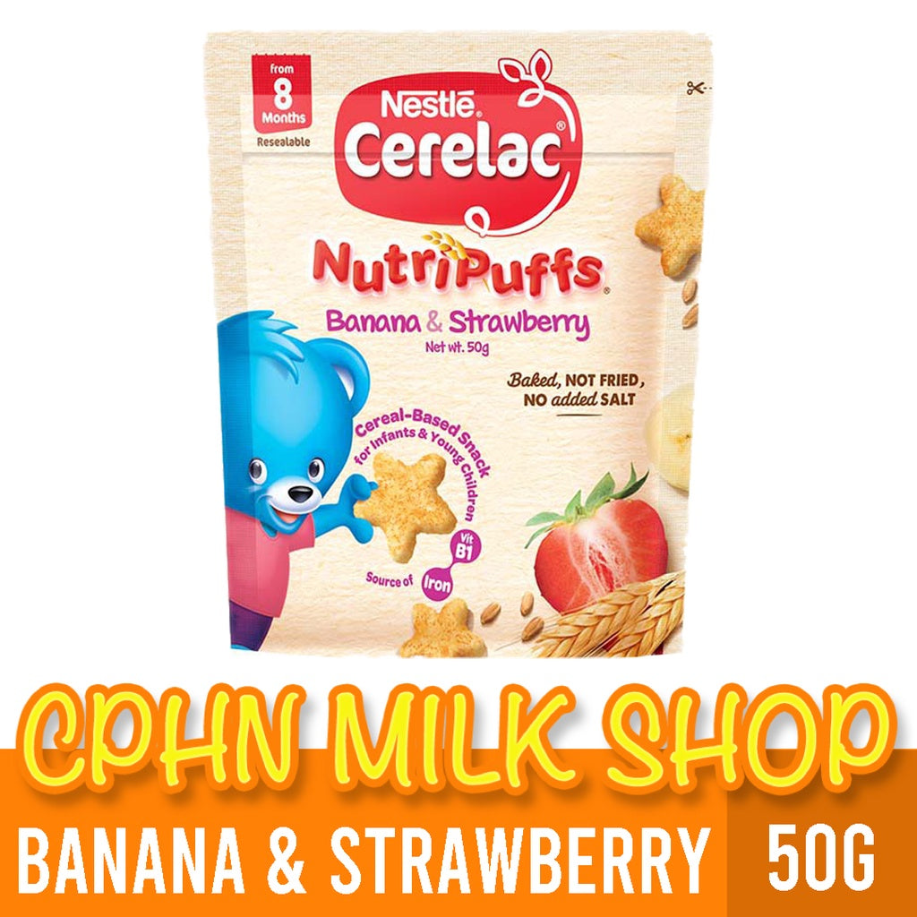 CERELAC Nutripuffs Strawberry 50g