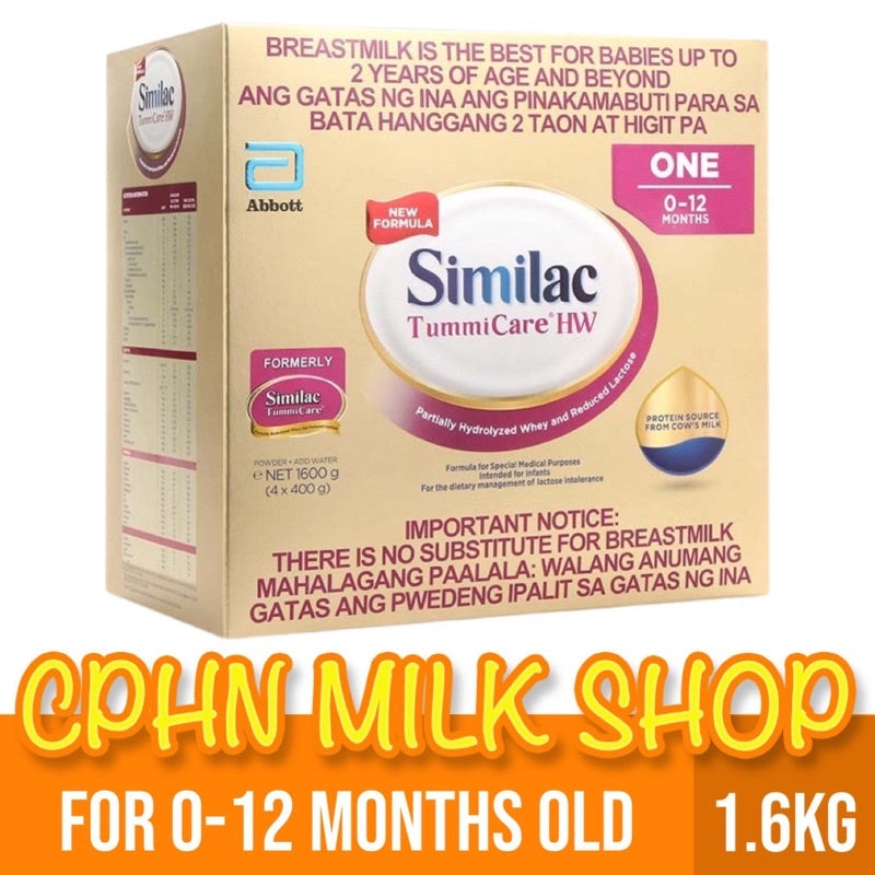 Similac TummiCare HW One 1.6kg for 0-12 Months Old Infant Formula