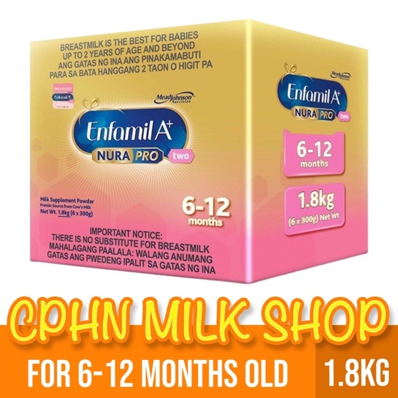 Enfamil A+ Two NuraPro 1.725kg for 6-12 Months Old Infant Formula