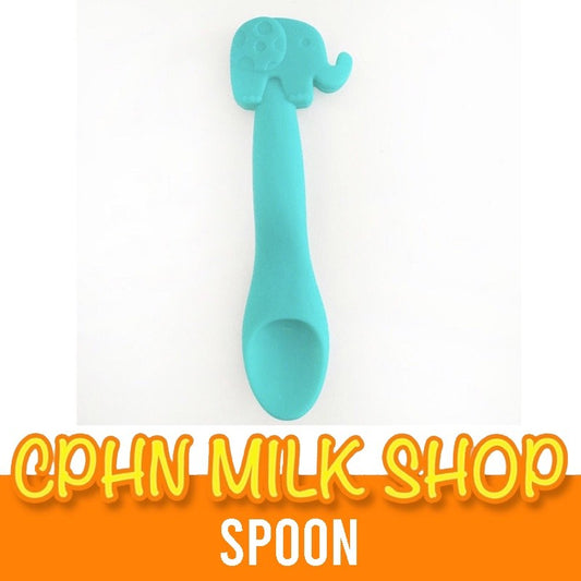 Chicco Silicone Feeding Spoon - Green