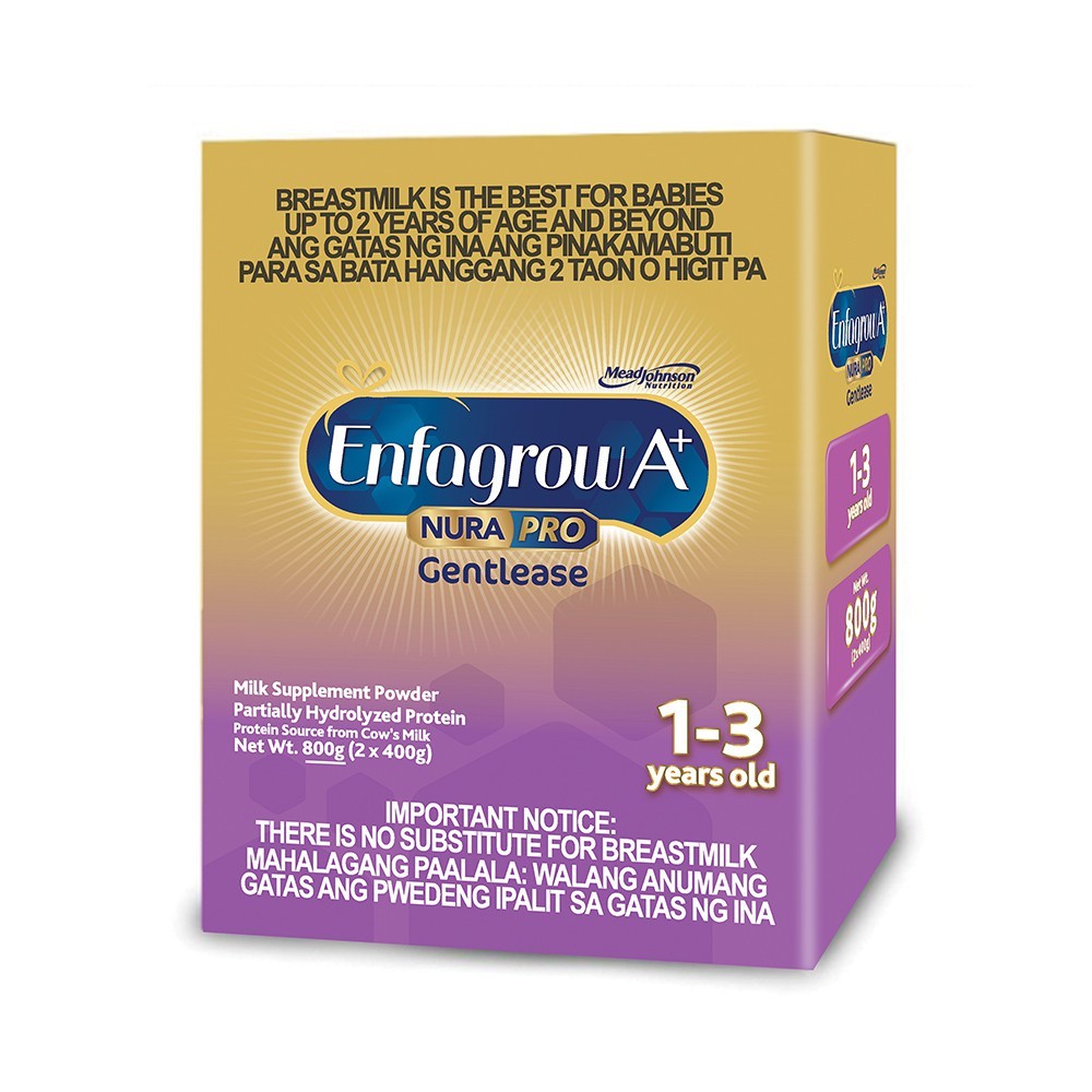 Enfagrow A+ Nurapro Gentlease 800g for 1-3 Years Old Milk Supplement