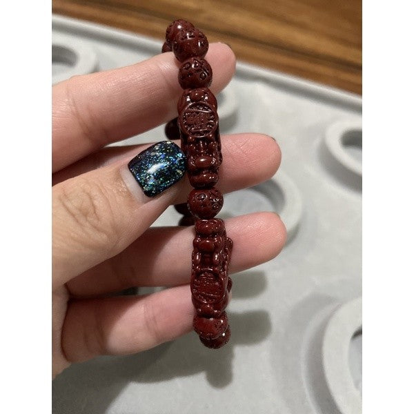 cinnabar with double piyao