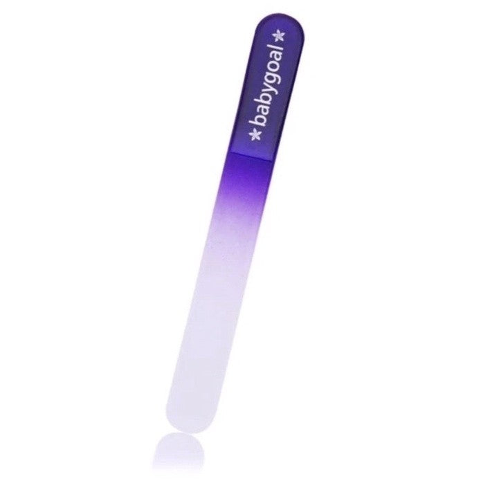 BABY GOAL GLASS NAIL FILE WITH HARDCASE -PURPLE