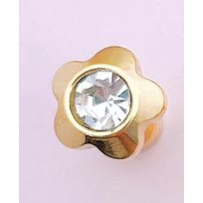 Stainless Steel Earrings Birthstone Flower
