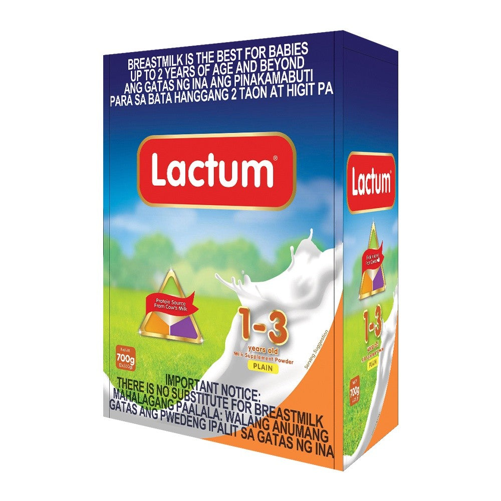 Lactum for 1-3 Years Old 700g Plain Milk Supplement Powder