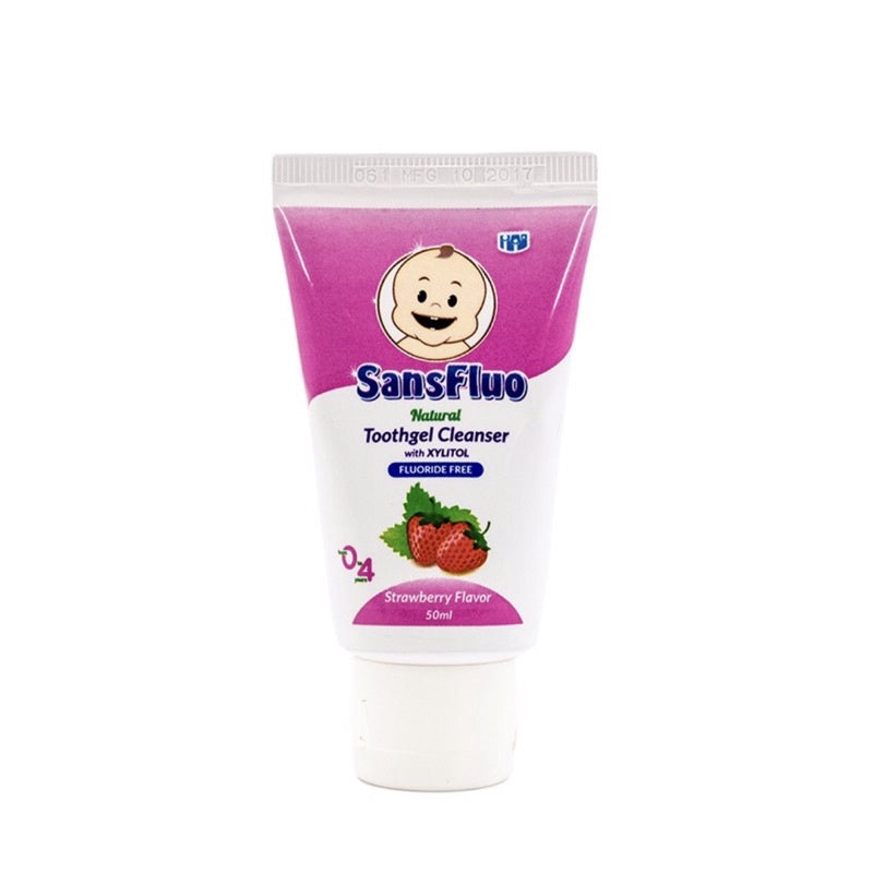 SansFluo Natural Toothgel Cleanser Strawberry 50ml
