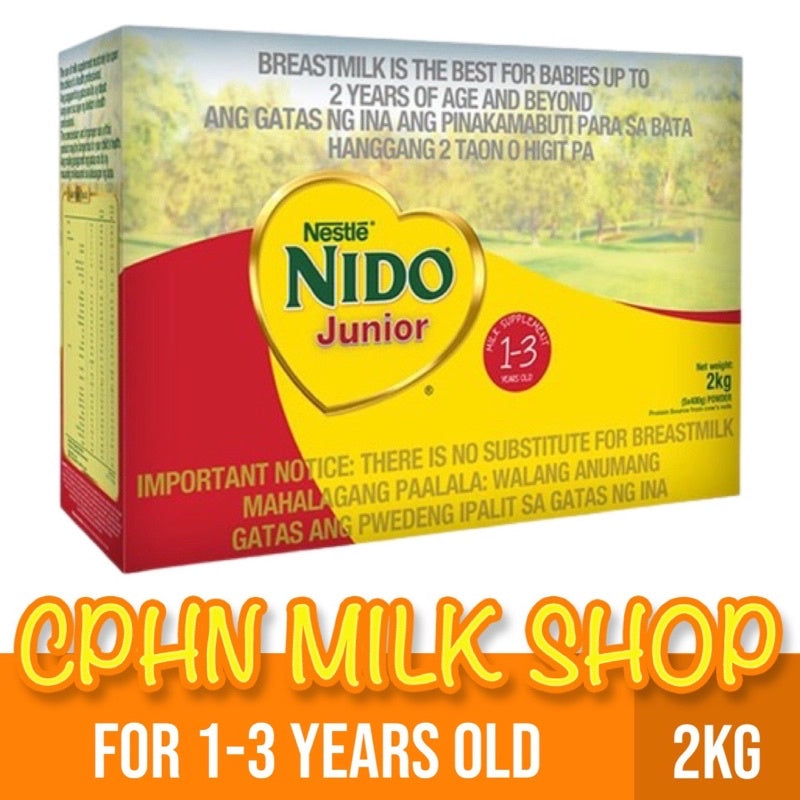 NIDO Junior 2kg for 1-3 Years Old Milk Supplement