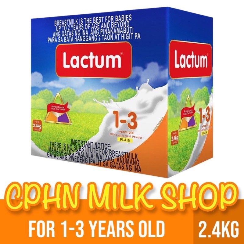 Lactum for 1-3 Years Old 2.3kg Plain Milk Supplement