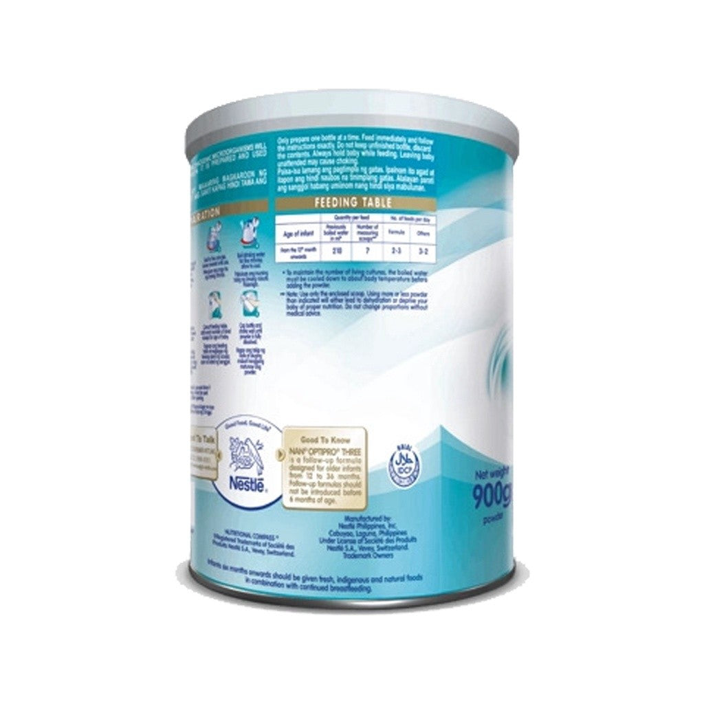 NAN® OptiPro® Three 900g for 1-3 Years Old Milk Supplement
