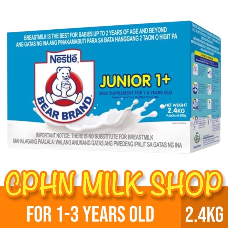 BEAR BRAND Junior 2.4kg for 1-3 Years Old Milk Supplement