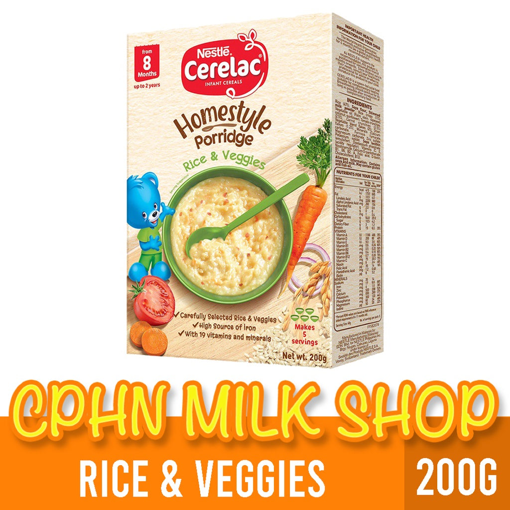 CERELAC Homestyle Meals Rice and Veggies Porridge 200g