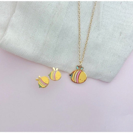 Stainless Steel Earrings and Necklace Set