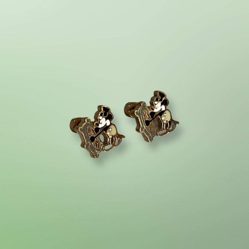 Stainless Steel Earrings Mickey