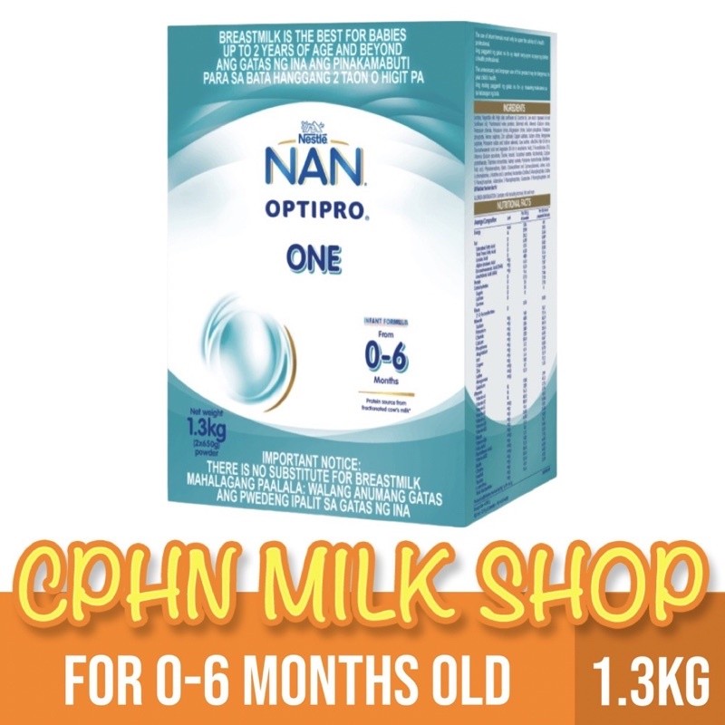 NAN® OptiPro® One 1.3kg for 0-6 Months Old Infant Formula