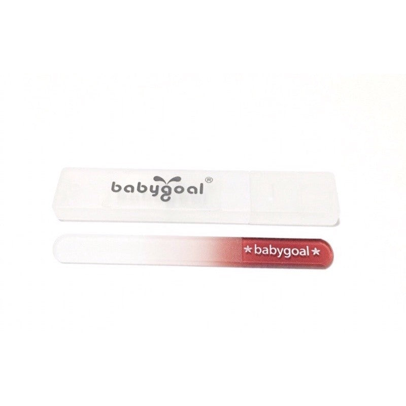 BABY GOAL GLASS NAIL FILE WITH HARDCASE -RED