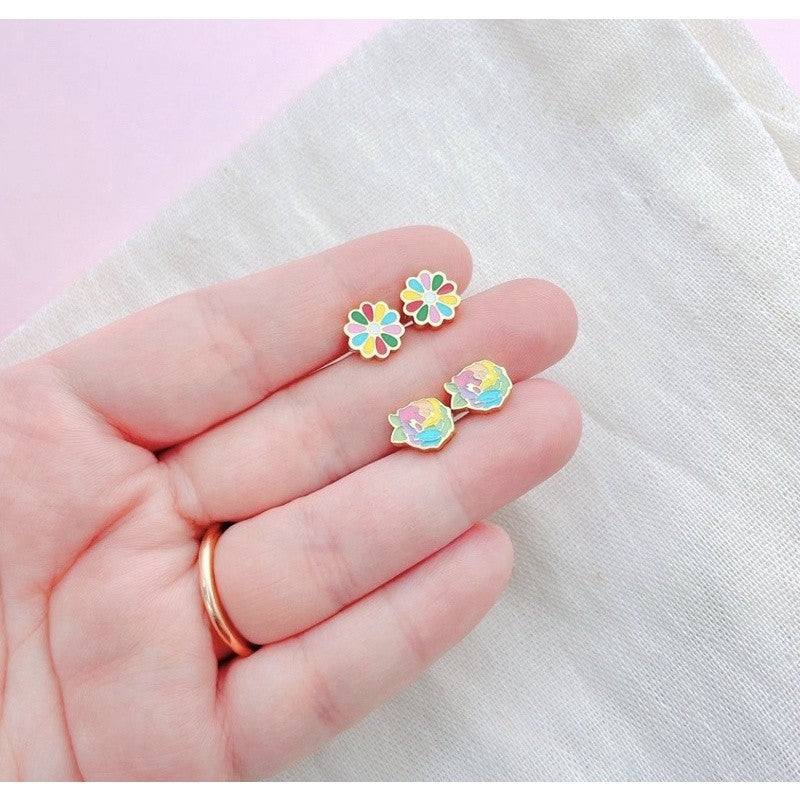 Stainless Steel Earrings Daisy