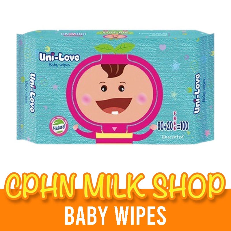 UniLove Unscented Baby Wipes 100's Pack of 1