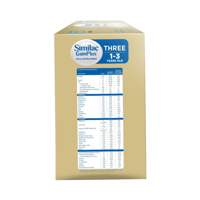 Similac GainPlus 1.8kg for 1-3 Years Old Milk Supplement