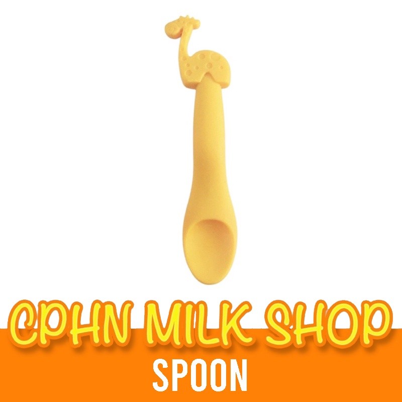 Chicco Silicone Feeding Spoon - Yellow