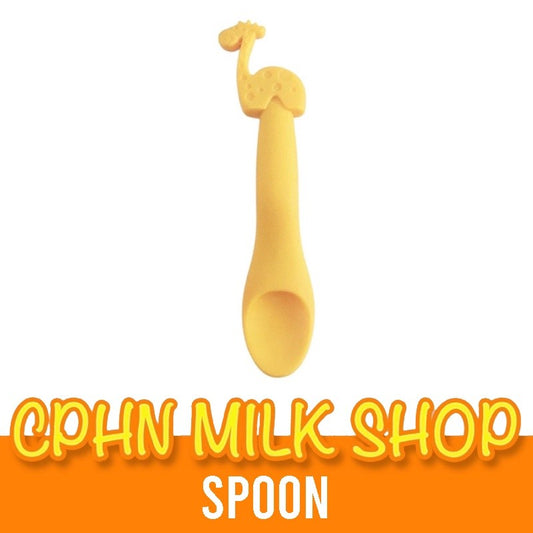 Chicco Silicone Feeding Spoon - Yellow
