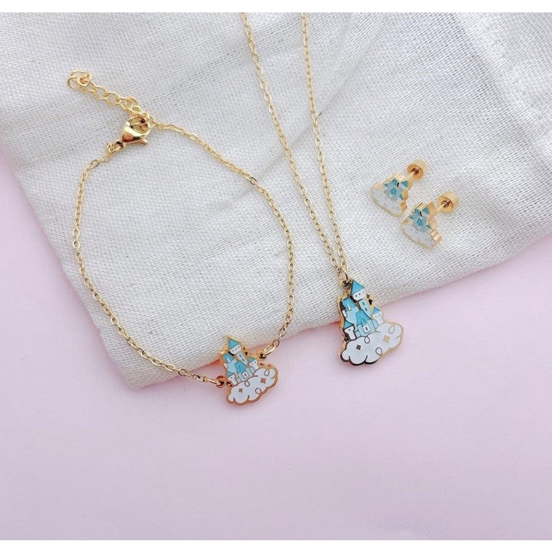 Stainless Steel Earrings and Necklace Set
