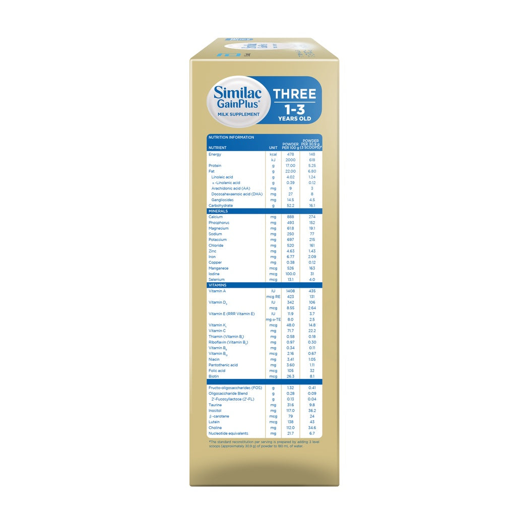 Similac GainPlus 400g for 1-3 Years Old Milk Supplement