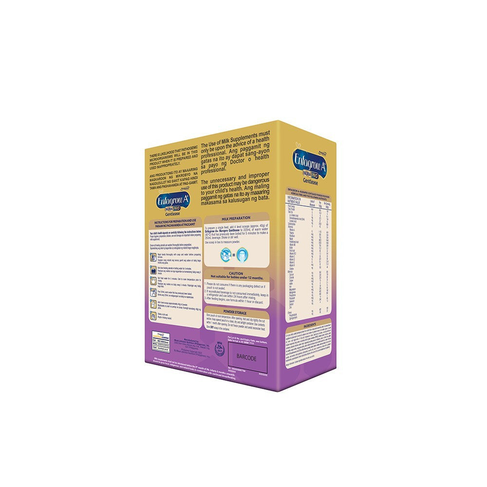 Enfagrow A+ Nurapro Gentlease 800g for 1-3 Years Old Milk Supplement