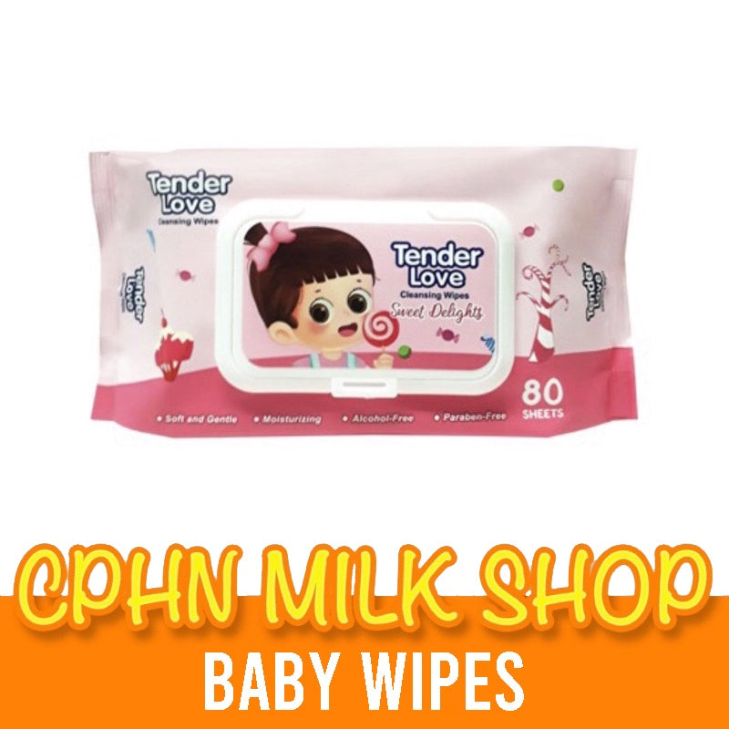 Tender Love Sweet Delights Scent Baby Wipes 100 Sheets