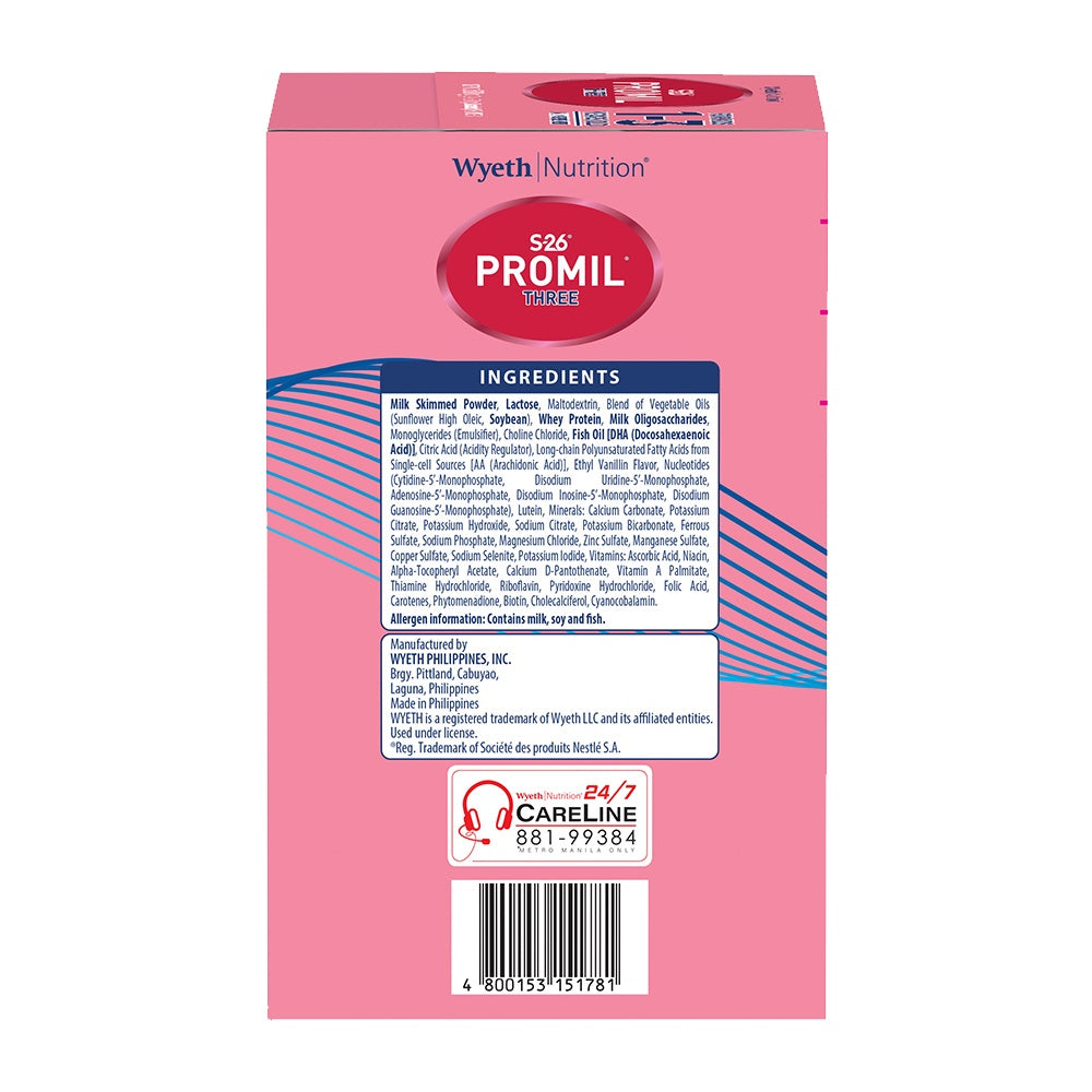 S-26® PROMIL® THREE 600g for 1-3 Years Old Milk Supplement