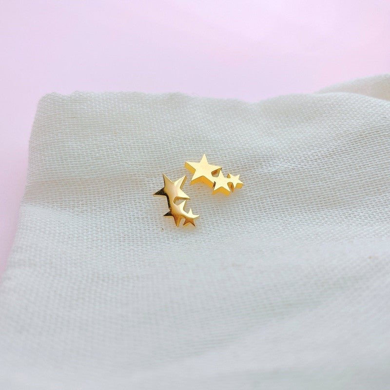 Stainless Steel Earrings Stars