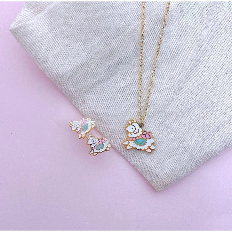 Stainless Steel Earrings and Necklace Set