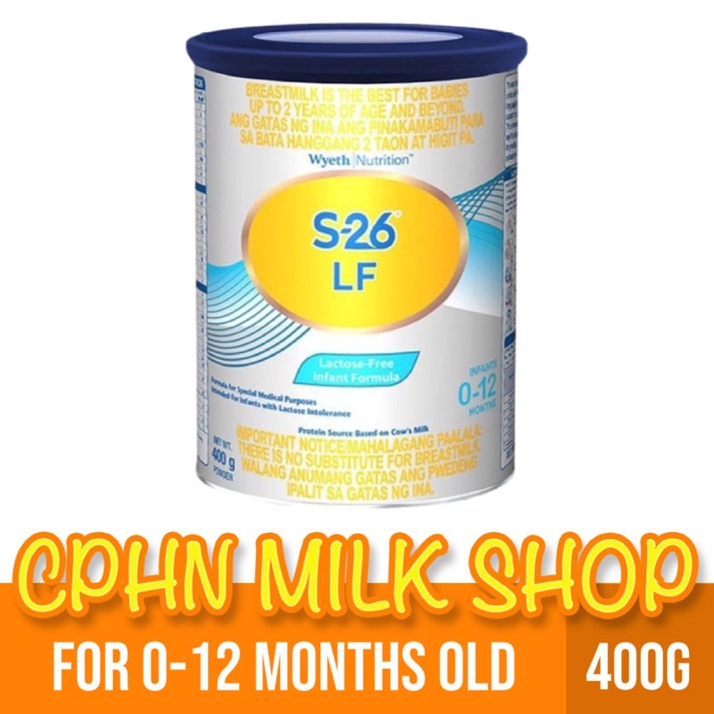 S-26 LF GOLD® 400g for 0-12 Months Old Infant Formula Lactose-Free